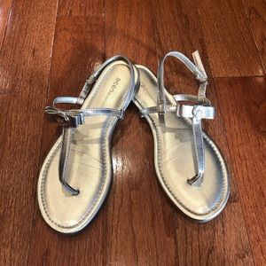 Size 6.5 BCBGeneration gold sandals